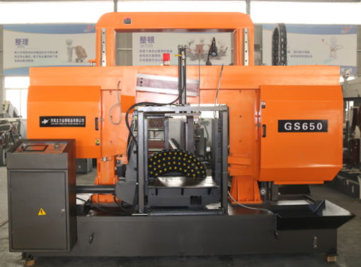 GS650数控卧式带锯床送料行程可达6m